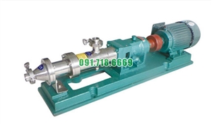 Bơm trục vít đơn vật liệu inox 304 công suất 0.75 kw G20-1